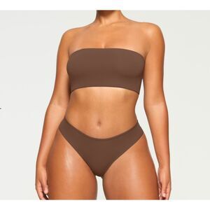 NEW SKIMS Fits Everybody Bandeau Jasper Brown 2X NWT